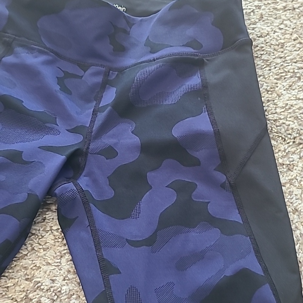 Calvin Klein Blue and Black Leggings - Picture 3 of 7